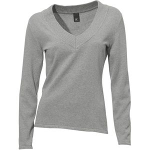 Gebreide Trui - Grijs Mêlee - 100% Katoen