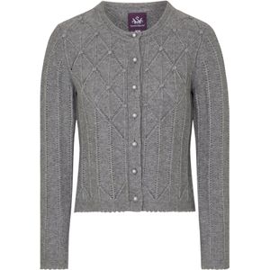 SPIETH & WENSKY Gebreid vest 'Funkie'  grijs