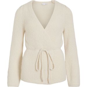 VILA Gebreid vest 'VIBOWS'  wit