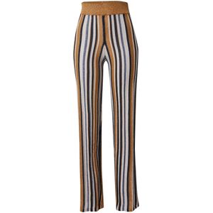 VILA Broek 'VISAXY'  marine / lichtbruin / zwart / wit