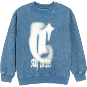 Cool Club Sweatshirt  blauw / wit