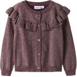 Glitter - Gebreide Cardigan - Regular Fit - Lange Mouwen - O-hals