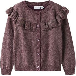Glitter - Gebreide Cardigan - Regular Fit - Lange Mouwen - O-hals