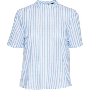VERO MODA Blouse 'VMOLLIE'  lichtblauw / offwhite