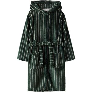 Badjas - Fluweel - Print - Voorzakken - Knoopsluiting