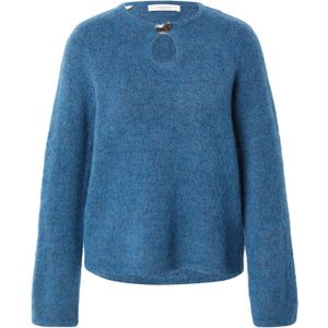 SELECTED Trui 'SLFLULU'  cyaan blauw