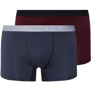 Hanro - Essentials - Boxershorts - Blauw - Grijs - Bordeaux - Zwart - 2 Pack