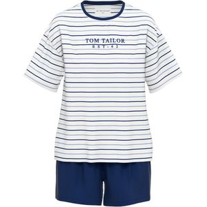 Tom Tailor - Shortama Zaria - Blauw - 2-delig - Korte Mouwen