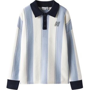 NAME IT Shirt  lichtblauw / zwart / wolwit