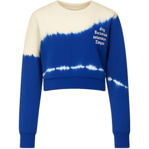 Alexa Dash Sweatshirt  beige / kobaltblauw