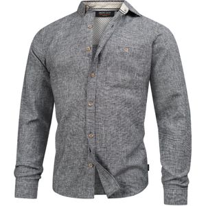 INDICODE JEANS Overhemd  grijs gemêleerd