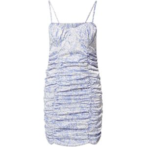 River Island Jurk  duifblauw / wit