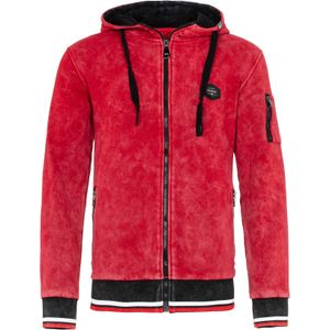 CIPO & BAXX Sweatvest  rood / zwart