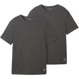 T-shirt - Mélange - Jersey - 2 Pack - Normale Pasvorm