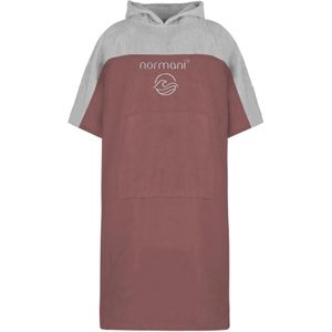 normani - Kuta - Badjas - Lichtgrijs / Oudroze - Lang