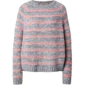 Smith&Soul Trui  stone grey / rosa