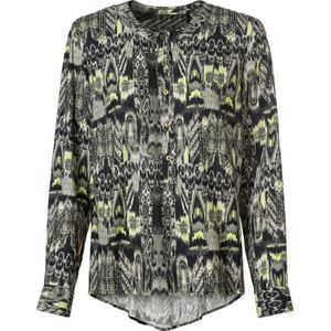 heine Blouse  groen / lichtgroen / zwart