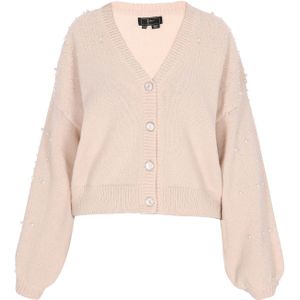 faina Gebreid vest  beige