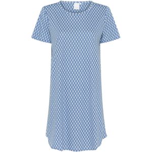 CCDK Copenhagen Nachthemd  hemelsblauw / wit