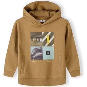 MINOTI Sweatshirt  lichtbruin / donkergrijs / mintgroen
