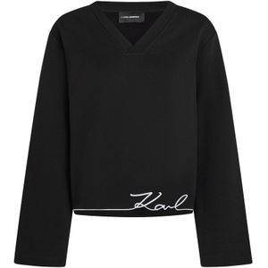 Karl Lagerfeld Sweatshirt  zwart / wit