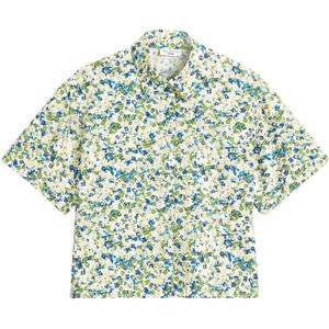 Marc O'Polo - DENIM - Blouse - Blauw - Kwartmouw - Losse Pasvorm