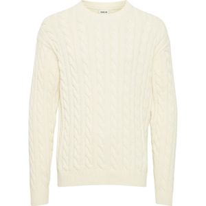 !Solid - Malcolm - Trui - Natuurwit - Losse Pasvorm - Lange Mouw