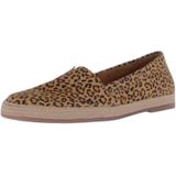 Espadrilles - Dierenprint - Glad Leer - Platte Hak
