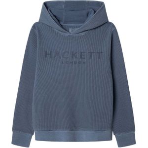 Hackett Londonvoor jongens. HK5800004 Wafel sweatshirt blauw (2años= 92cm), Casual, Katoen, kinderkleding