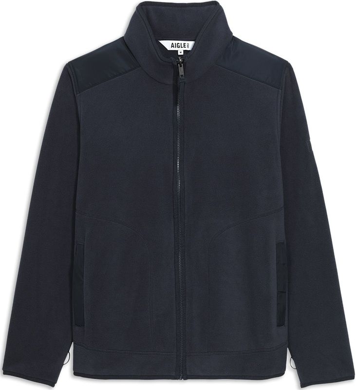 AIGLE - Fleece Jas - Marine - Getailleerd Model - Lange Mouw