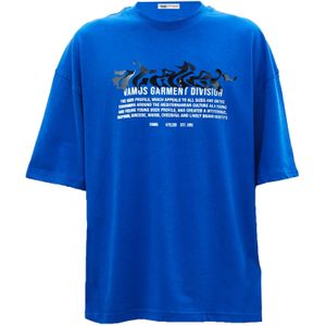 VAMOS CLO Shirt  royal blue/koningsblauw / zwart / wit