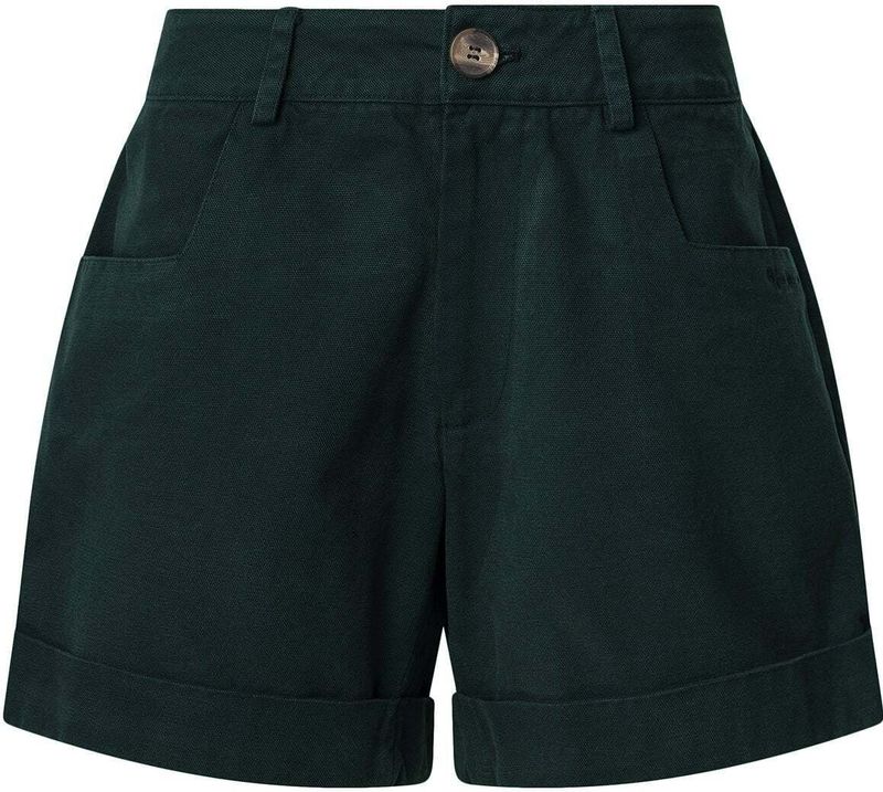 Pepe Jeans - JO - Katoenen Damesshort - Hoge Taille - Wijde Pijp