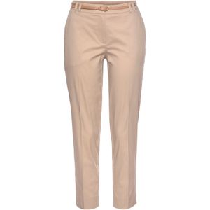 Chino Broek - Zand - Stof - Steekzakken - Blinde Ritssluiting