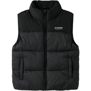 NAME IT - Puffer Gilet - Mouwloos - Met Afneembare Capuchon - Polyester Voering