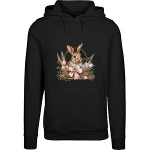 F4NT4STIC Sweatshirt 'Osterhasen Korb Dekor'  bruin / basaltgrijs / oudroze / zwart