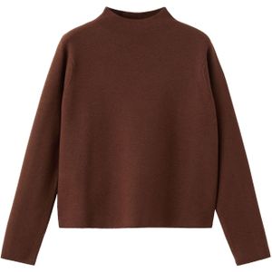 MANGO Trui 'CHIMNEY'  chocoladebruin