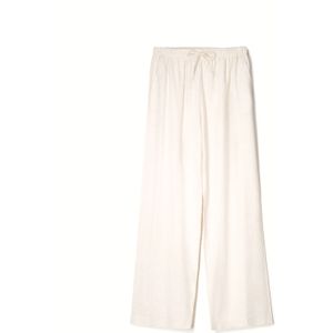 Bershka Broek  pasteelgeel