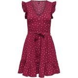 Onlhillary - Midi-jurk - V-Hals - Korte Mouwen - Regular Fit