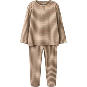 Lil'Atelier Nachtkledij  sepia / wit