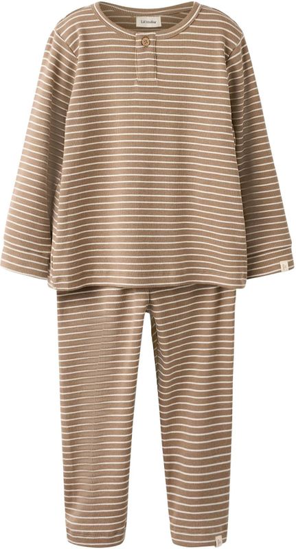 Lil'Atelier Nachtkledij  sepia / wit
