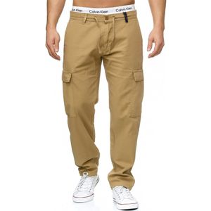 INDICODE JEANS - Cargobroek 'Leonardo' - Sand - Regular Fit