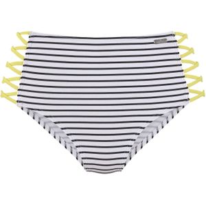 Venice Beach CAMIE - Bikinibroekje - Zwart/Wit/Limoen - Polyamide