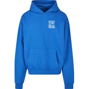 Mister Tee Trui 'Stay'  kobaltblauw / wit