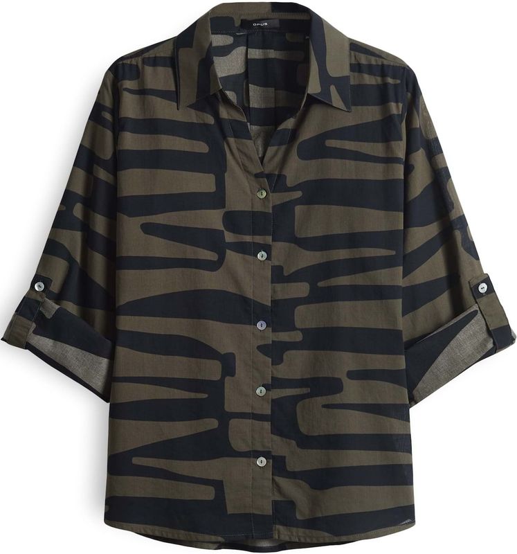 OPUS Blouse Fumani - Jungle - Katoen