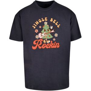 F4NT4STIC Shirt 'Jingle Bell Rockin Christmas'  donkerblauw / gemengde kleuren