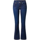 Jeans - Flared Fit - Donkerblauw - Met Riemlussen en Steekzakken