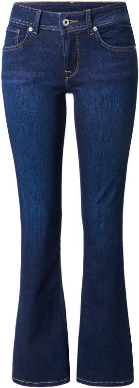 Jeans - Flared Fit - Donkerblauw - Met Riemlussen en Steekzakken