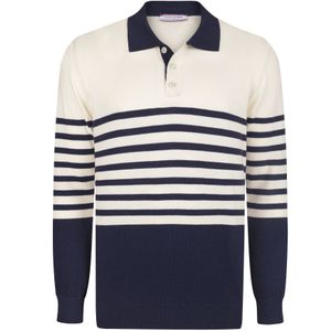 Felix Hardy Trui  blauw / wit