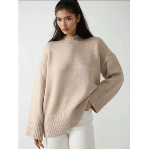 Hiccup Oversized trui  beige