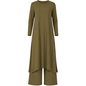 fashionshowcase - Modest ECE-Set - Broekpak - Olijfgroen